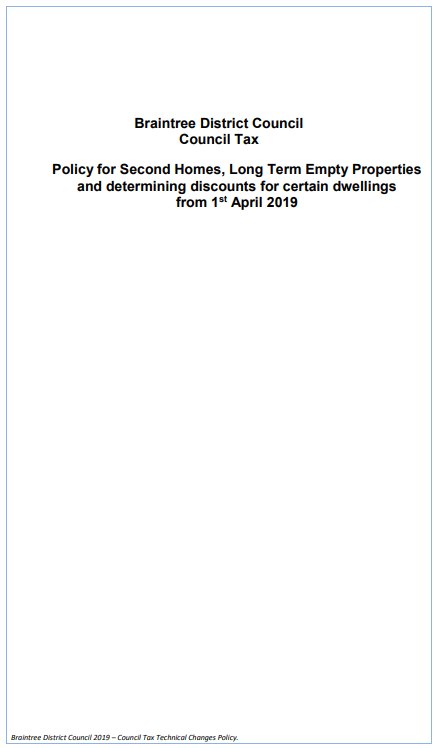 Decorative thumbnail image for Long term empty premium policy 2019