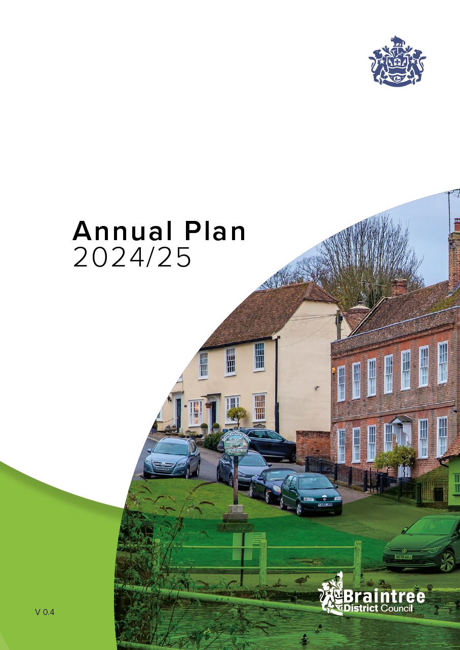 Front cover of annual plan for 2024/2025